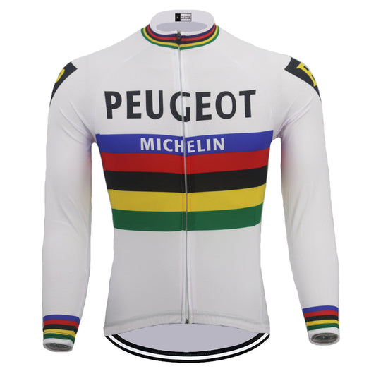 1966 World champion Peugeot Michelin White long sleeve cycling jersey