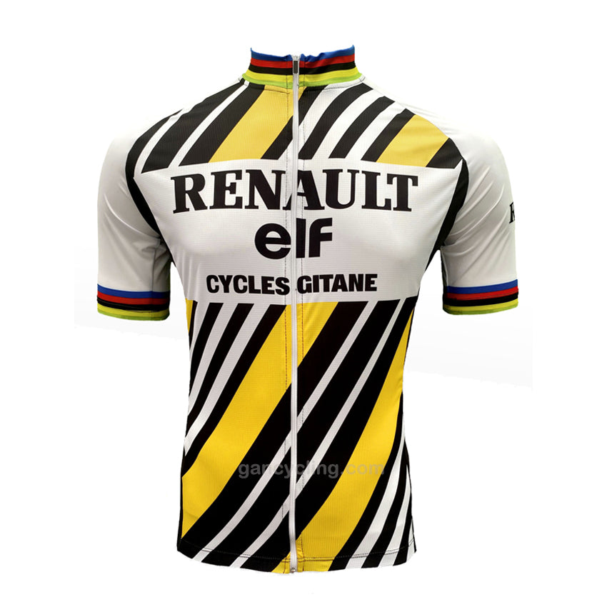 Maillot de cyclisme rétro Renault Gitane 1983 Bernard Hinault