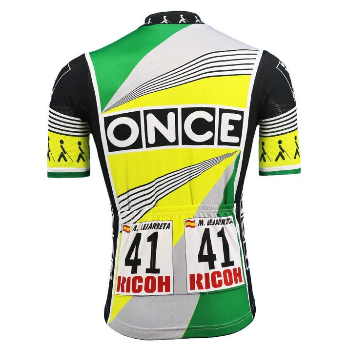 ONCE Cycling Team 1990 retro cycling jersey