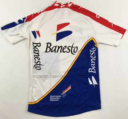 1994 Banesto Retro Short Sleeve Cycling Jerseys