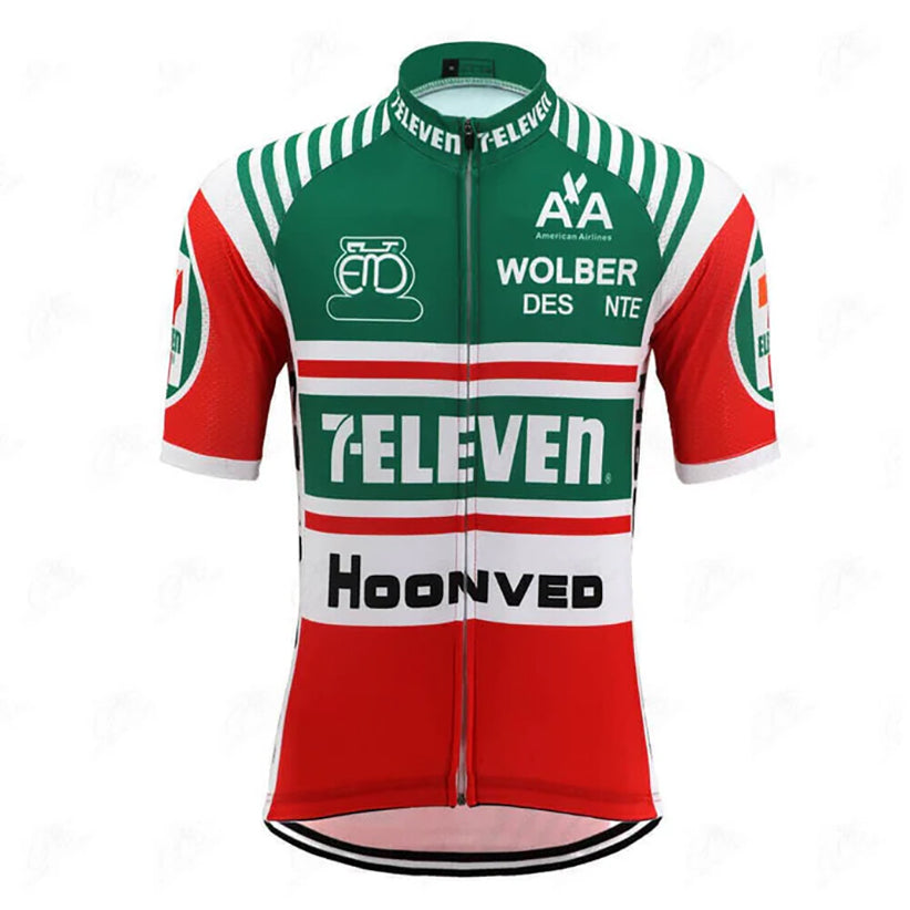 7-Eleven retro cycling jersey