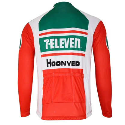 7-Eleven Team Long Sleeve Retro Cycling Jersey (with Fleece Option)