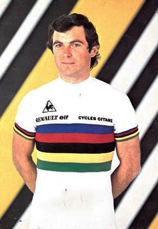 Maillot cycliste rétro Champion du monde 1981 Bernard Hinault