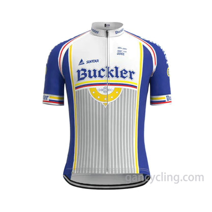 Buckler 1991 Retro Cycling Jersey Set Short Sleeve with Cap