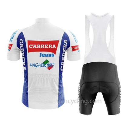 Team Carrera Retro Cycling Jersey Short Sleeve