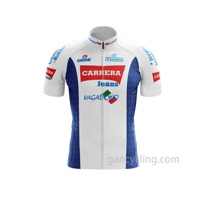 Team Carrera Retro Cycling Jersey Short Sleeve