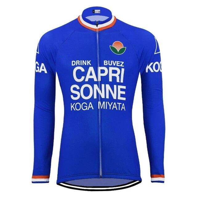 Maillot de cyclisme à manches longues vintage Capri Sonne 1981