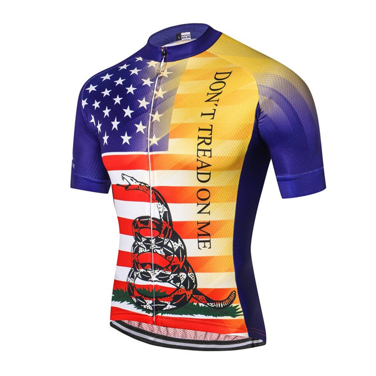 Don't Tread On Me US Flag Cycling Jersey（Cycling Vest）