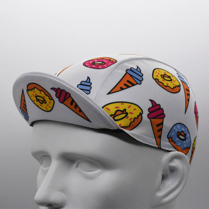 Donut And Ice Cream Cone Cycling Cap Funny Bicycle Accessorice