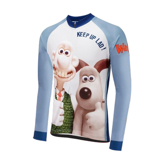 Maillot ciclista de manga larga Wallace &amp; Gromit Keep Up Lad