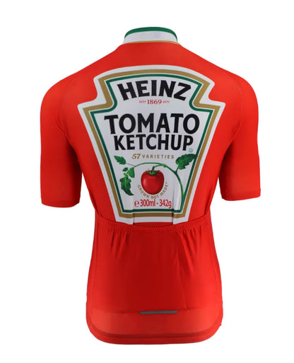 Maillot ciclista de ketchup de tomate Heinz