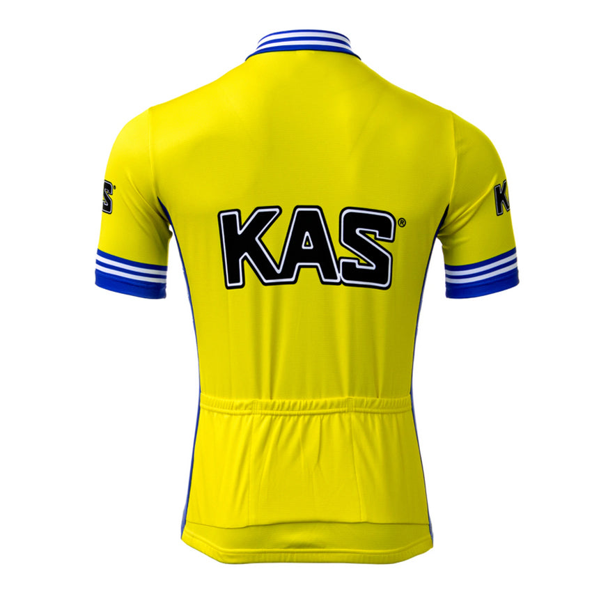 Kas Cycling Team Yellow Retro Jersey