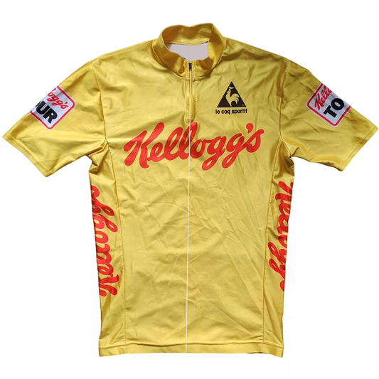 Kellogg's Tour Of Britain 1987 Retro Yellow Cycling Jersey