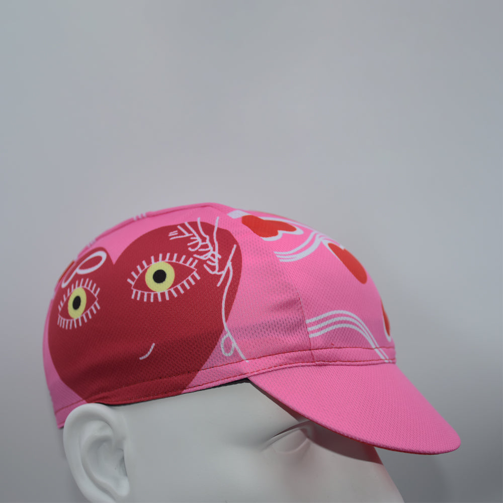 Love Bicycle Heart Cycling Cap