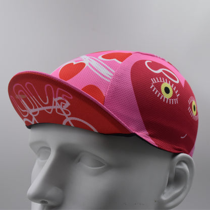 Love Bicycle Heart Cycling Cap