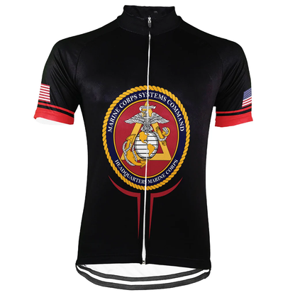 Marine Corps Systems Command (MCSC) Black Cycling Jersey