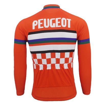 Peugeot A.V.C. Nimes Long Sleeve Retro Cycling Jersey