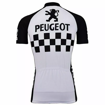 Peugeot Retro Checkerboard cycling jersey