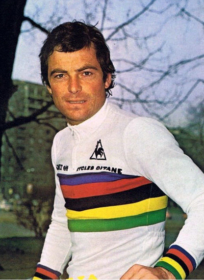 Camisetas de ciclismo de manga larga Renault de campeón del mundo Bernard Hinault