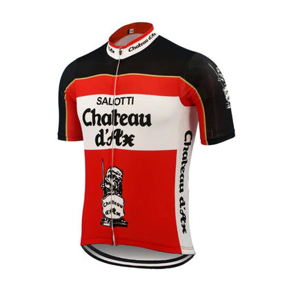 Salotti Chateau D'Ax Retro Cycling Jerseys Gianni Bugno