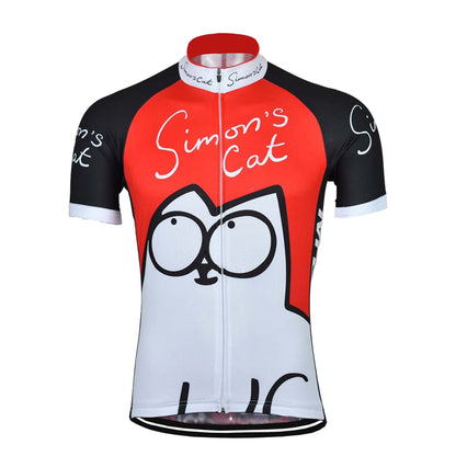 Maillot de cyclisme à l'effigie du chat de Simon