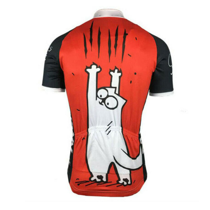 Maillot de cyclisme à l'effigie du chat de Simon