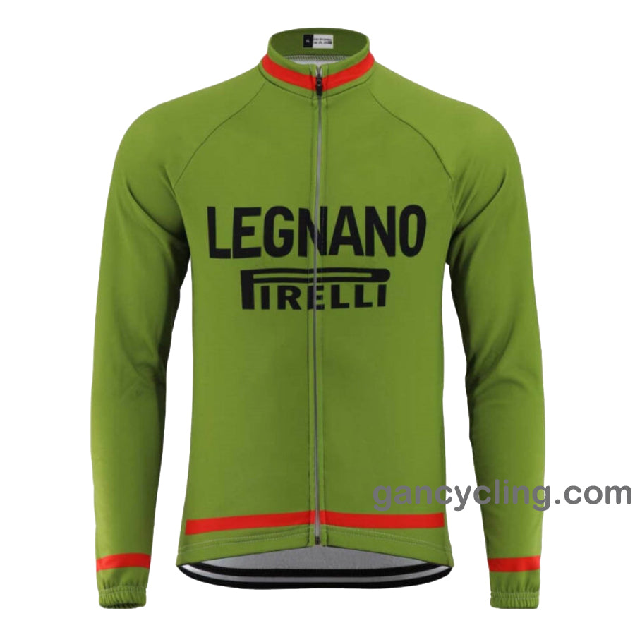 Maillot ciclista retro de manga larga del equipo Legnano 1963