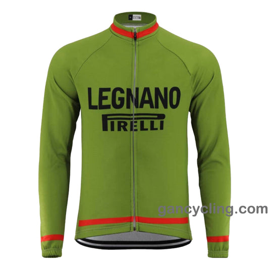 Maillot ciclista retro de manga larga del equipo Legnano 1963