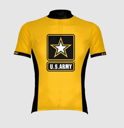 U.S.ARMY Yellow Men's Short Sleeve Cycling Jersey