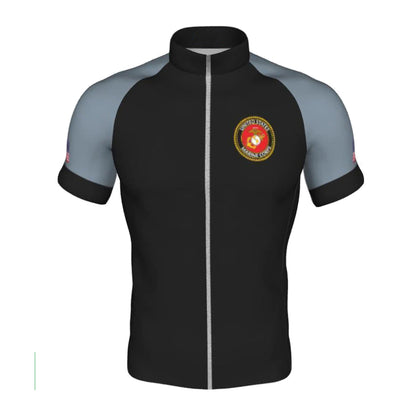 United States Marine Corps Black Cycling Jersey