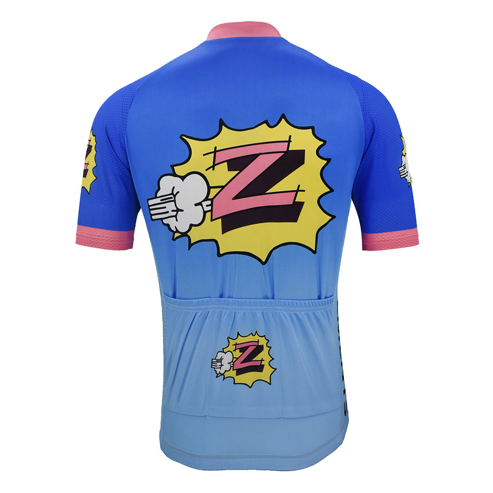 Maillot ciclista Vetements Enfants Team Z Retro azul degradado