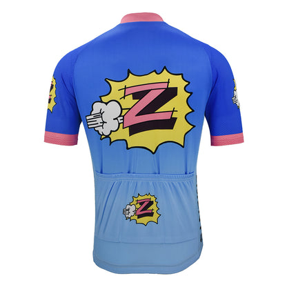 Maillot ciclista Vetements Enfants Team Z Retro azul degradado