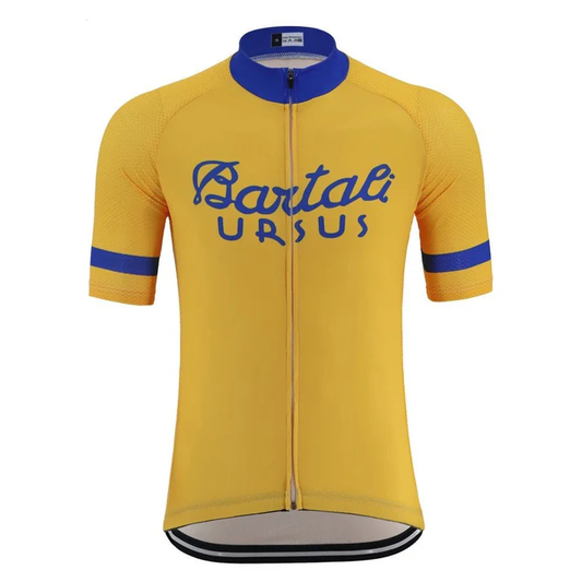 Maillot de cyclisme Bartali Ursus Retro Jaune