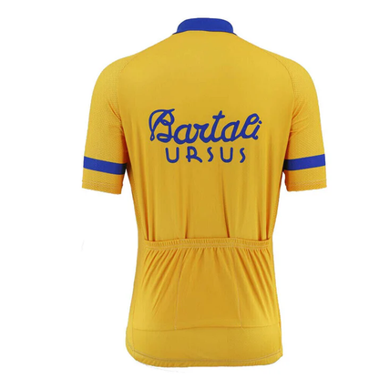 Maillot de cyclisme Bartali Ursus Retro Jaune