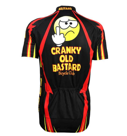 Maillot de cyclisme noir Cranky Old Bastard