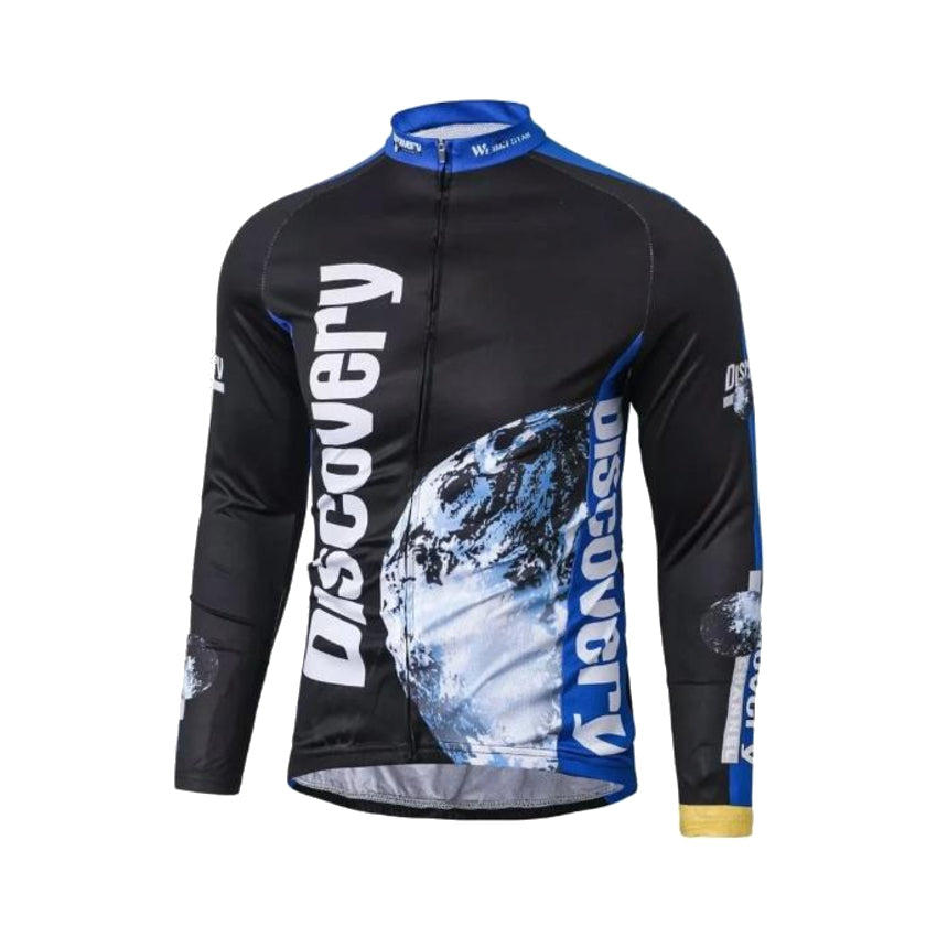 Maillot ciclista negro de manga larga Discovery Channel