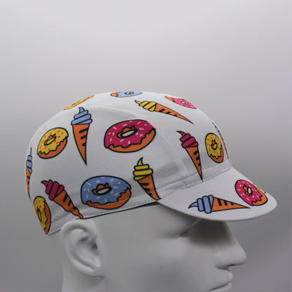 Donut And Ice Cream Cone Cycling Cap Funny Bicycle Accessorice