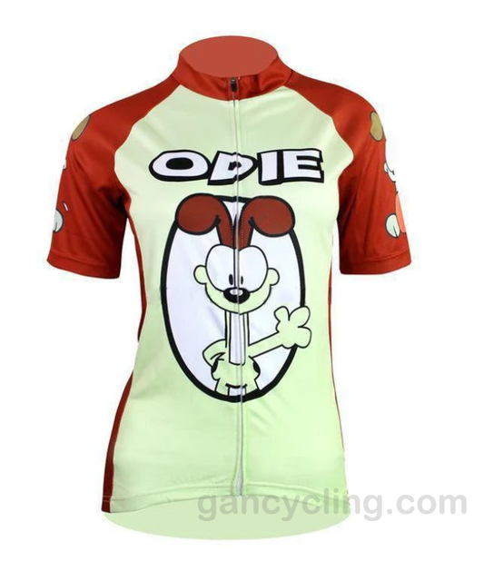 Maillot de cyclisme avec dessin animé Garfield Odie Dog