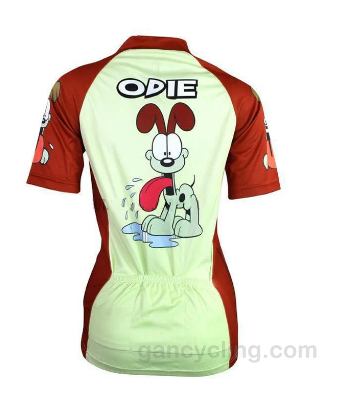 Maillot de cyclisme avec dessin animé Garfield Odie Dog