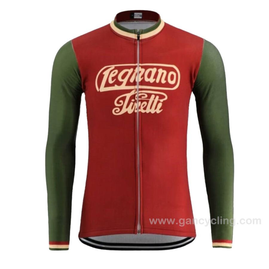 Legnano pirelli Maillot ciclista manga larga retro