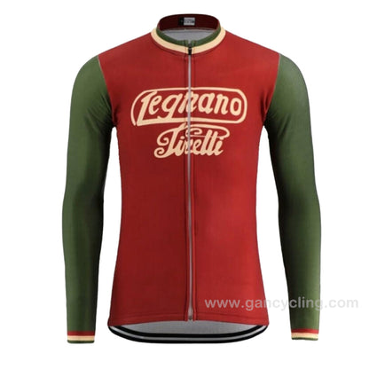 Legnano pirelli Maillot ciclista manga larga retro