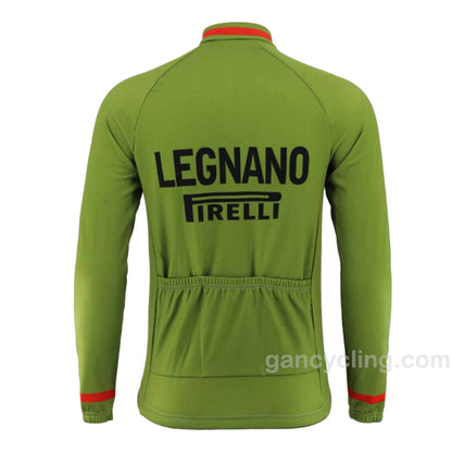 Maillot ciclista retro de manga larga del equipo Legnano 1963