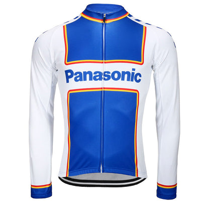 Maillot ciclista vintage de manga larga Panasonic