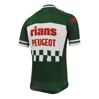 Ranis Peugeot Green Retro Cycling Jersey