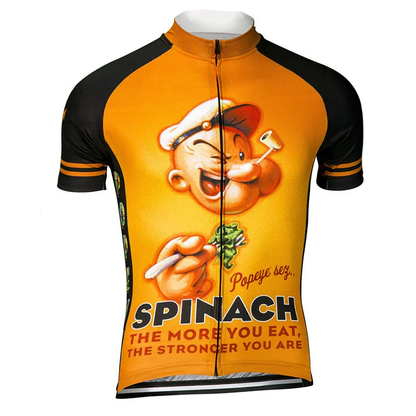 Maillot ciclista naranja de Popeye