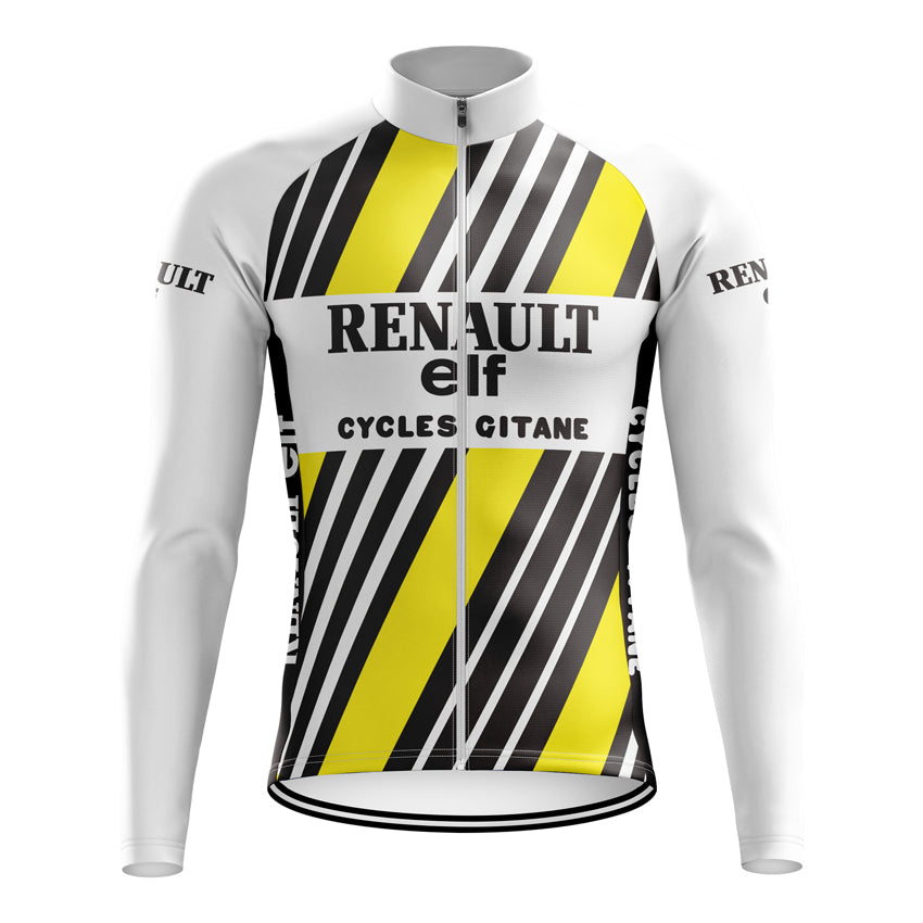 Team Renault Gitane Long Sleeve Retro Cycling Jerseys