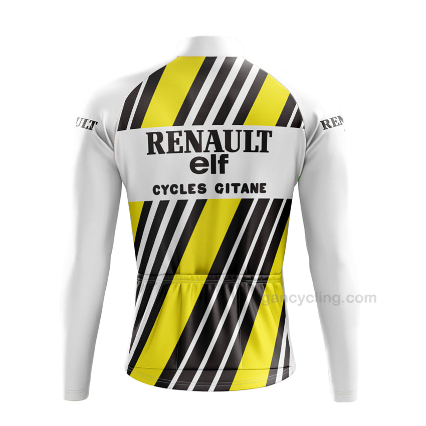 Team Renault Gitane Long Sleeve Retro Cycling Jerseys