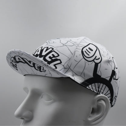 Will Travel For Gravel Funny Cycling Cap