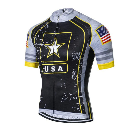 USA Army Grey Cycling Jersey