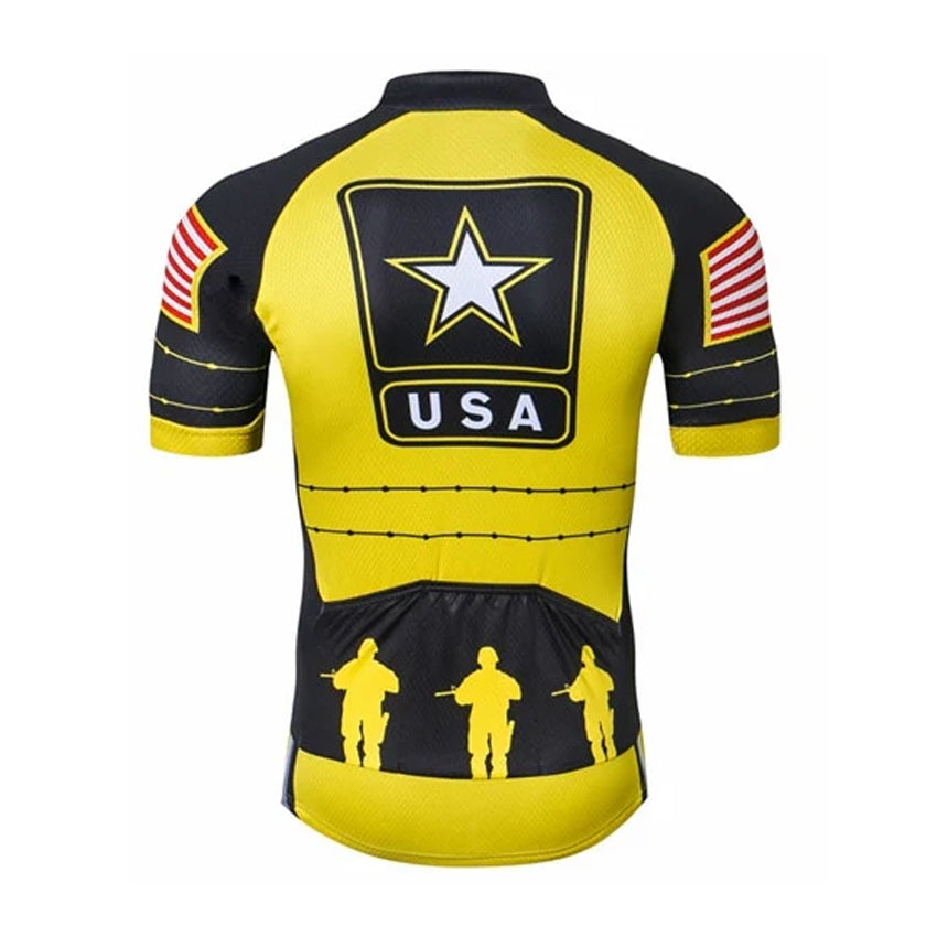 US Army Yellow Cycling Jersey